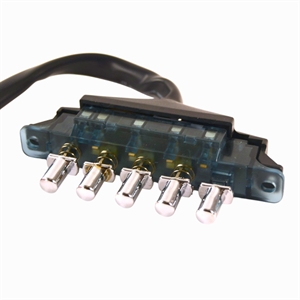 Betjeningspanel til styring af emhætte fra Silverline.